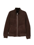 Arma shearling-lined suede jacket