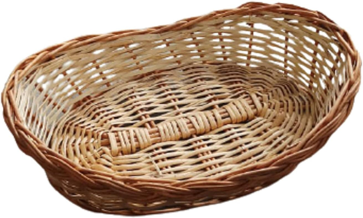 Handmade Woven Wooden Fruit And Vegetable Basket With Handle W236111