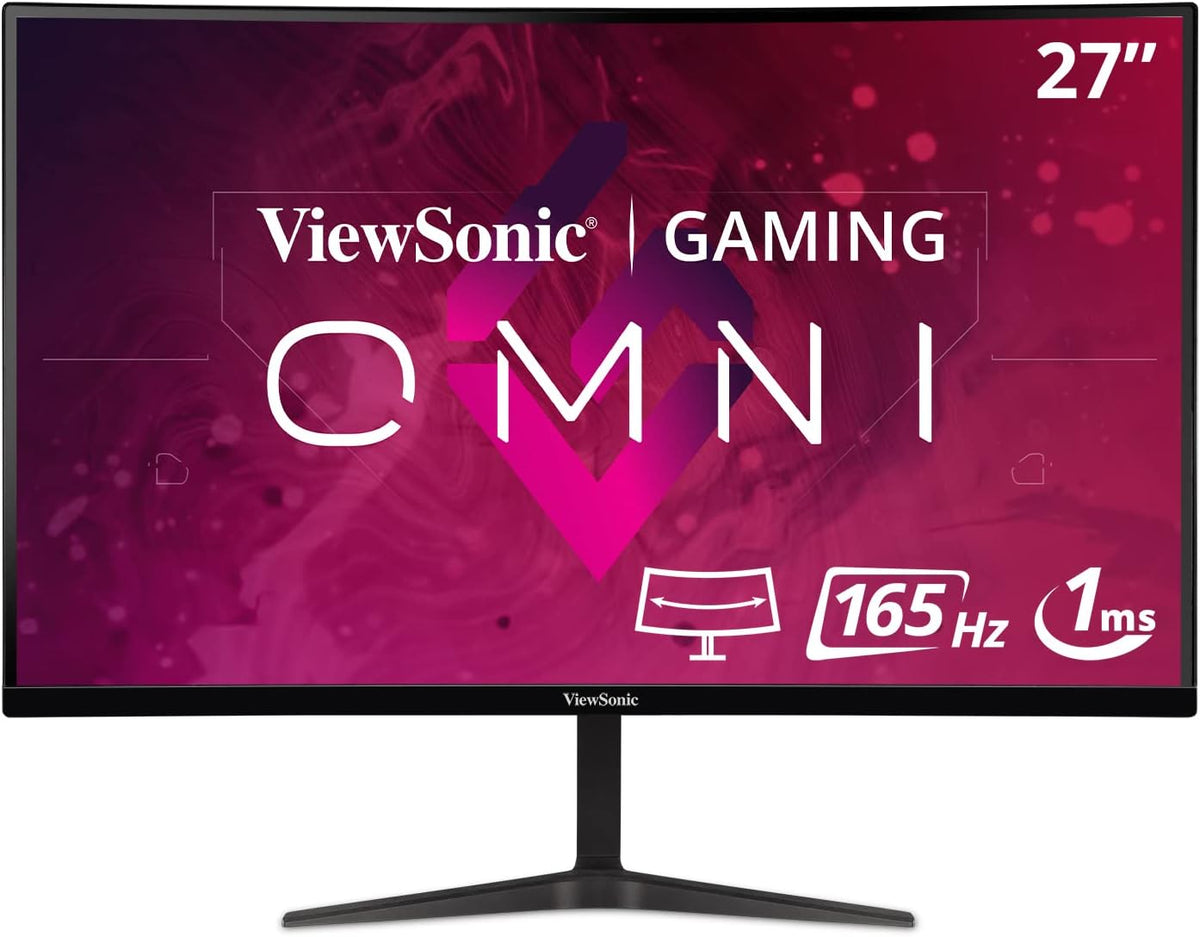 27 Inch Curved 1080p 1ms 165Hz Gaming Monitor with Adaptive Sync P612