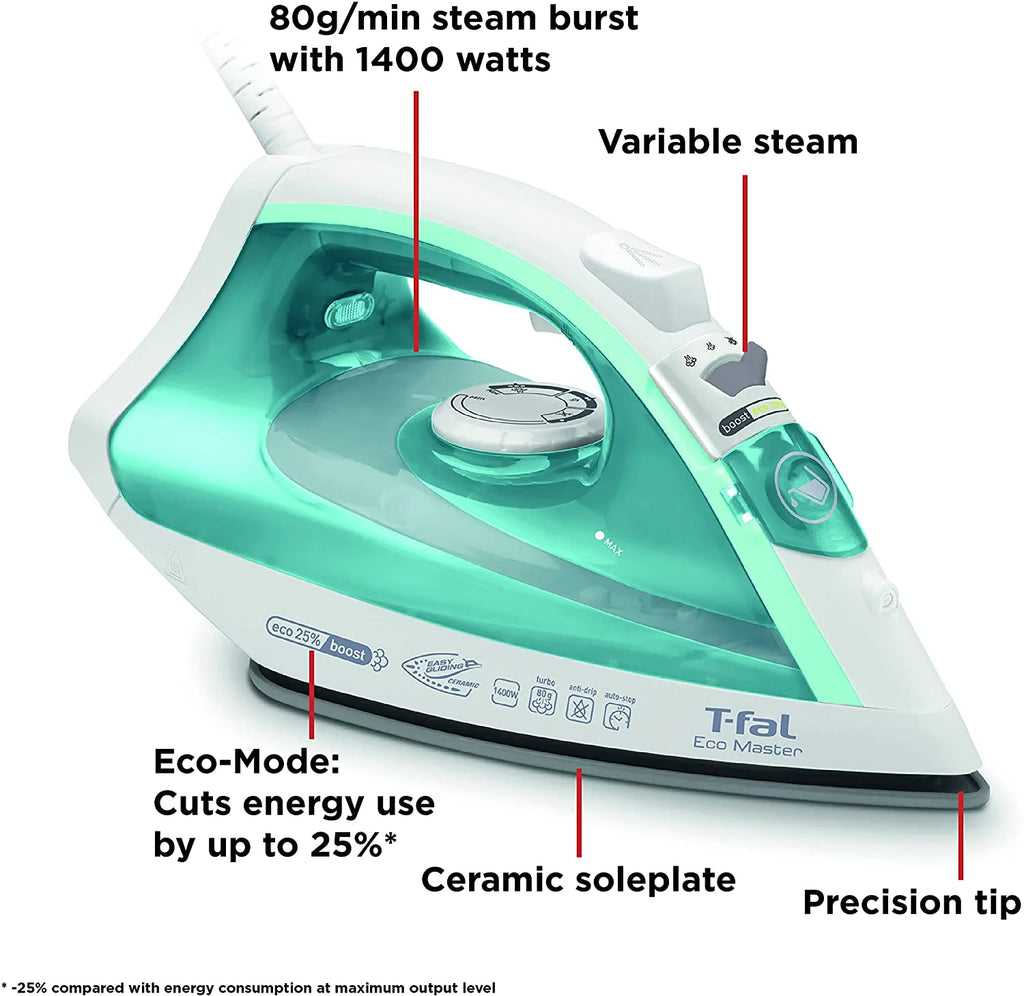 1400W Steam Iron with Ceramic Soleplate W625899