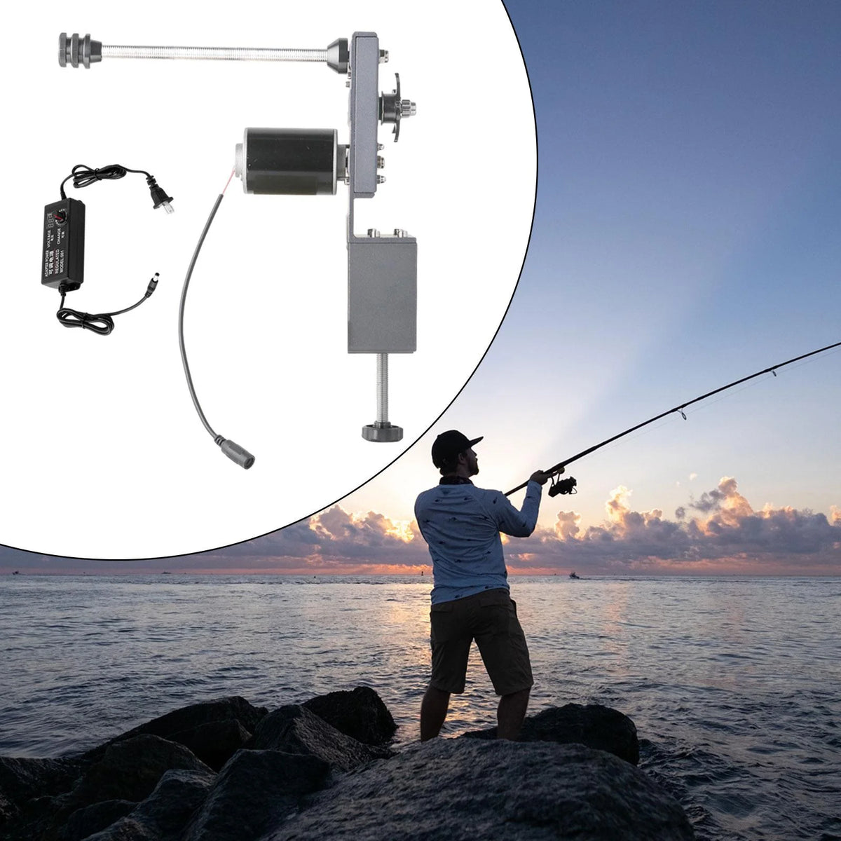 Electric Spooler Fishing Reel Winder Z5459