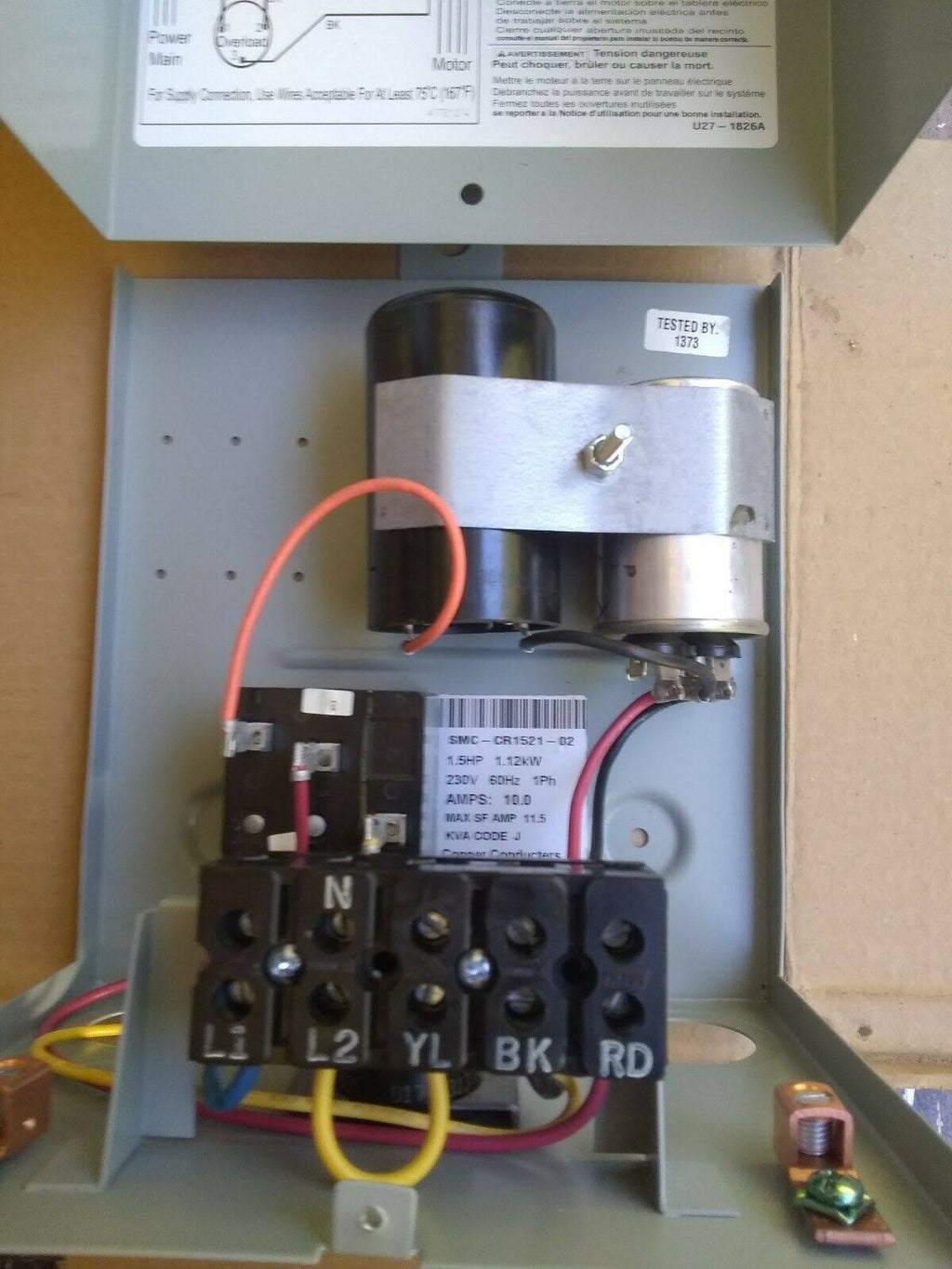 11/2 -1.5 HP Submersible Well Motor Control Box I649