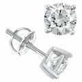 14K White Gold Moissanite Studs Earrings J92898