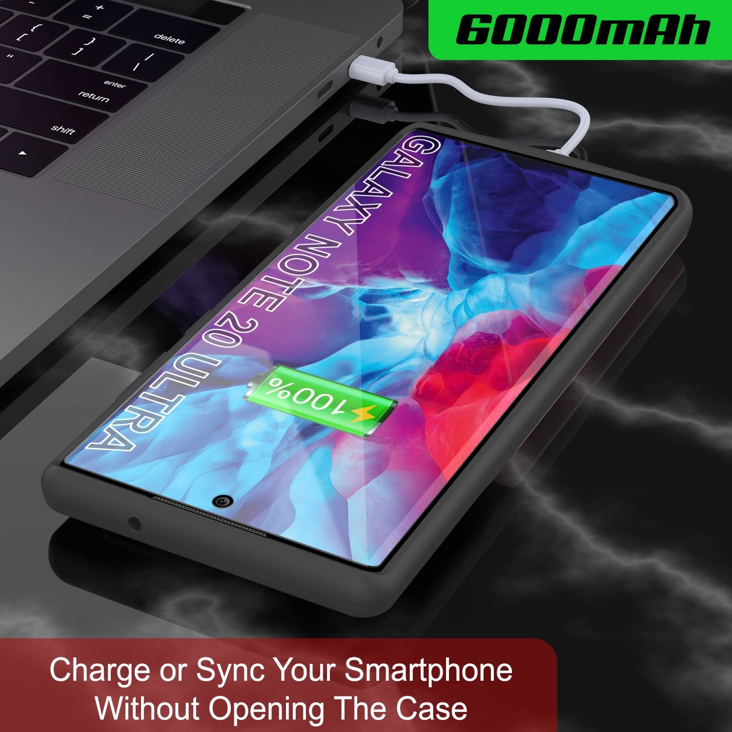 Blue 6000mAh Battery Charger Slim Case Q653