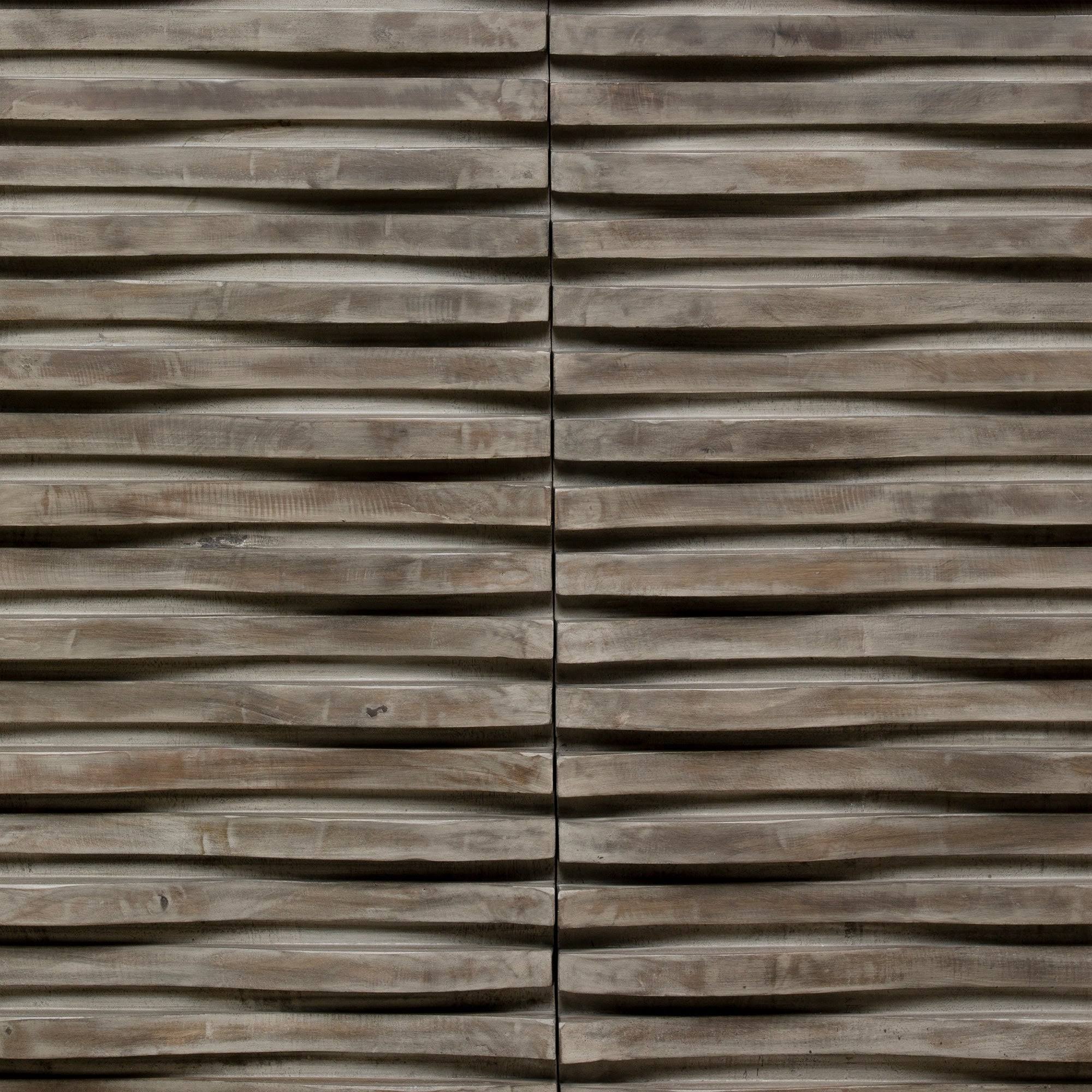 Grey 2 Door Mango Wood Cabinet Q382667