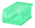 Plastic Storage Stacking Bin, 7-Inch by 4-Inch by 3-Inch, Green, Case of 24 D364
