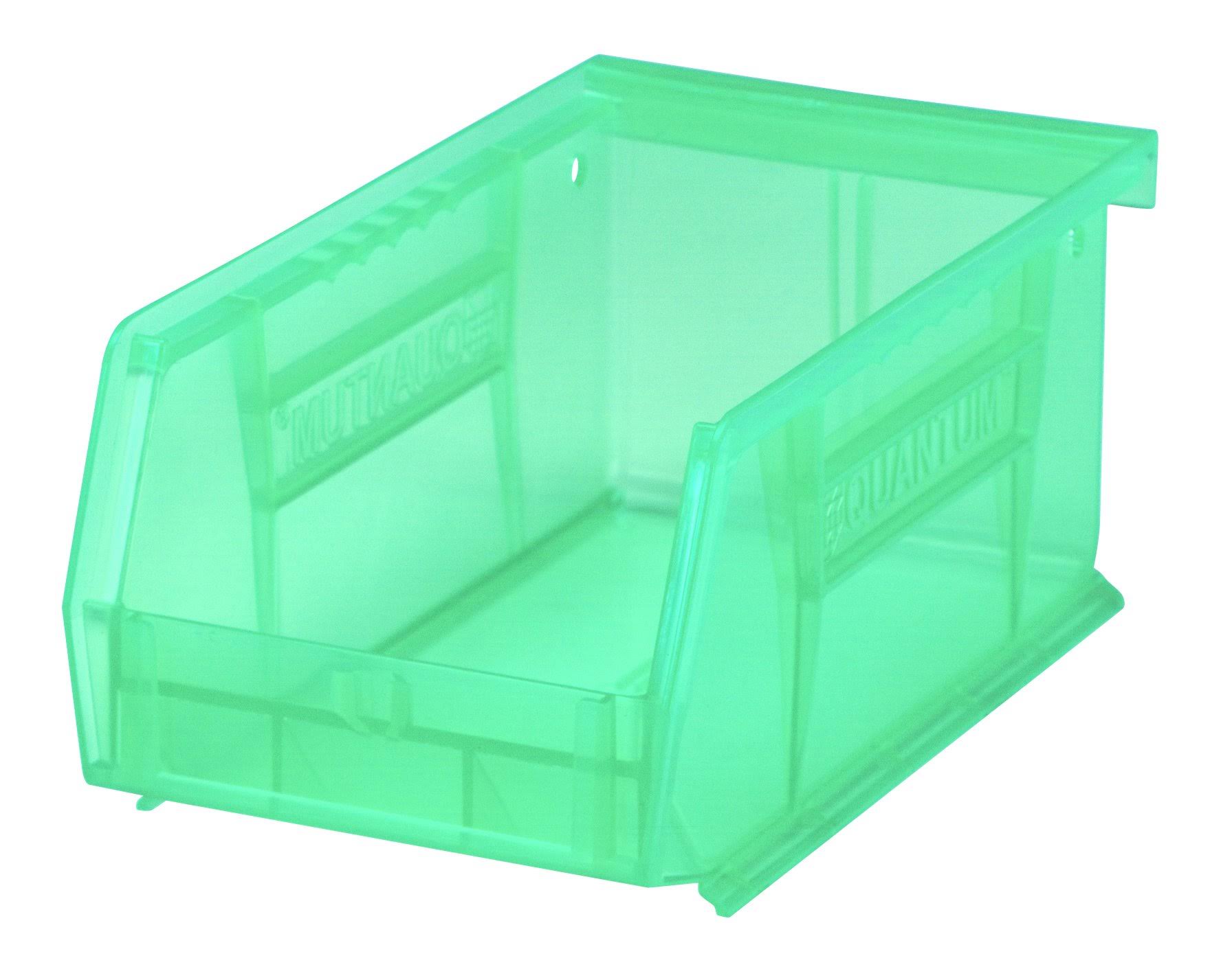 Plastic Storage Stacking Bin, 7-Inch by 4-Inch by 3-Inch, Green, Case of 24 D364