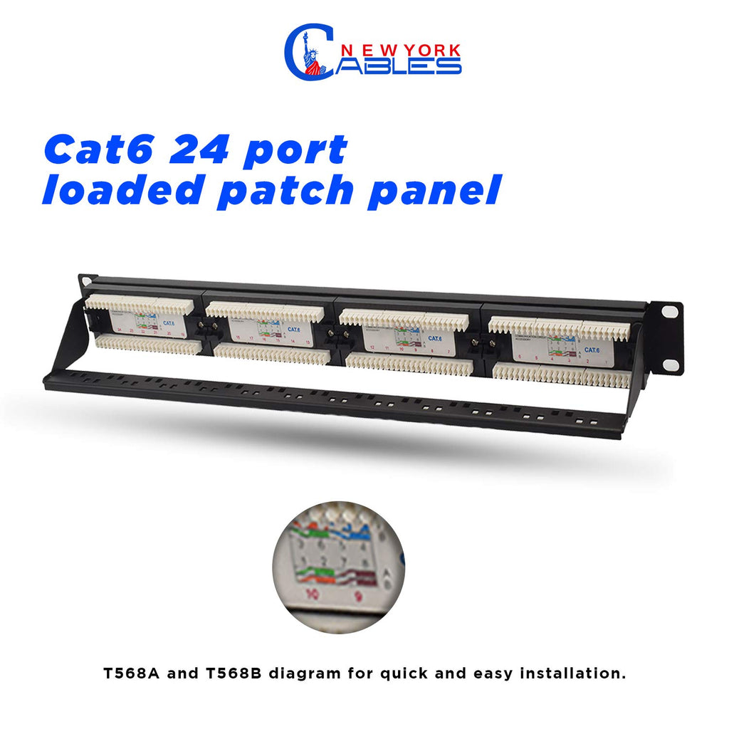24 Port Cat6 Patch Panel F32142