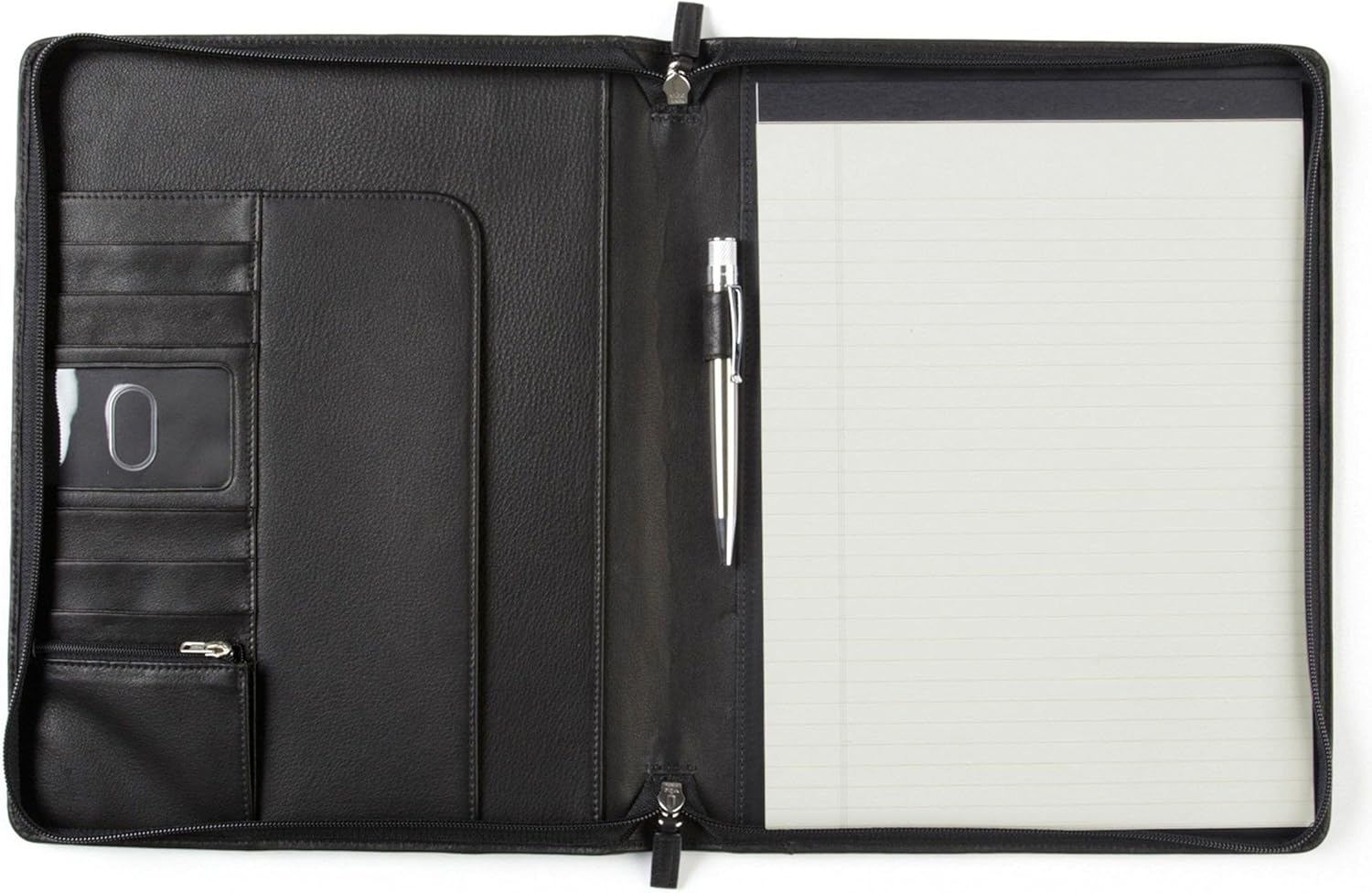 Cognac Zippered Padfolio G3036