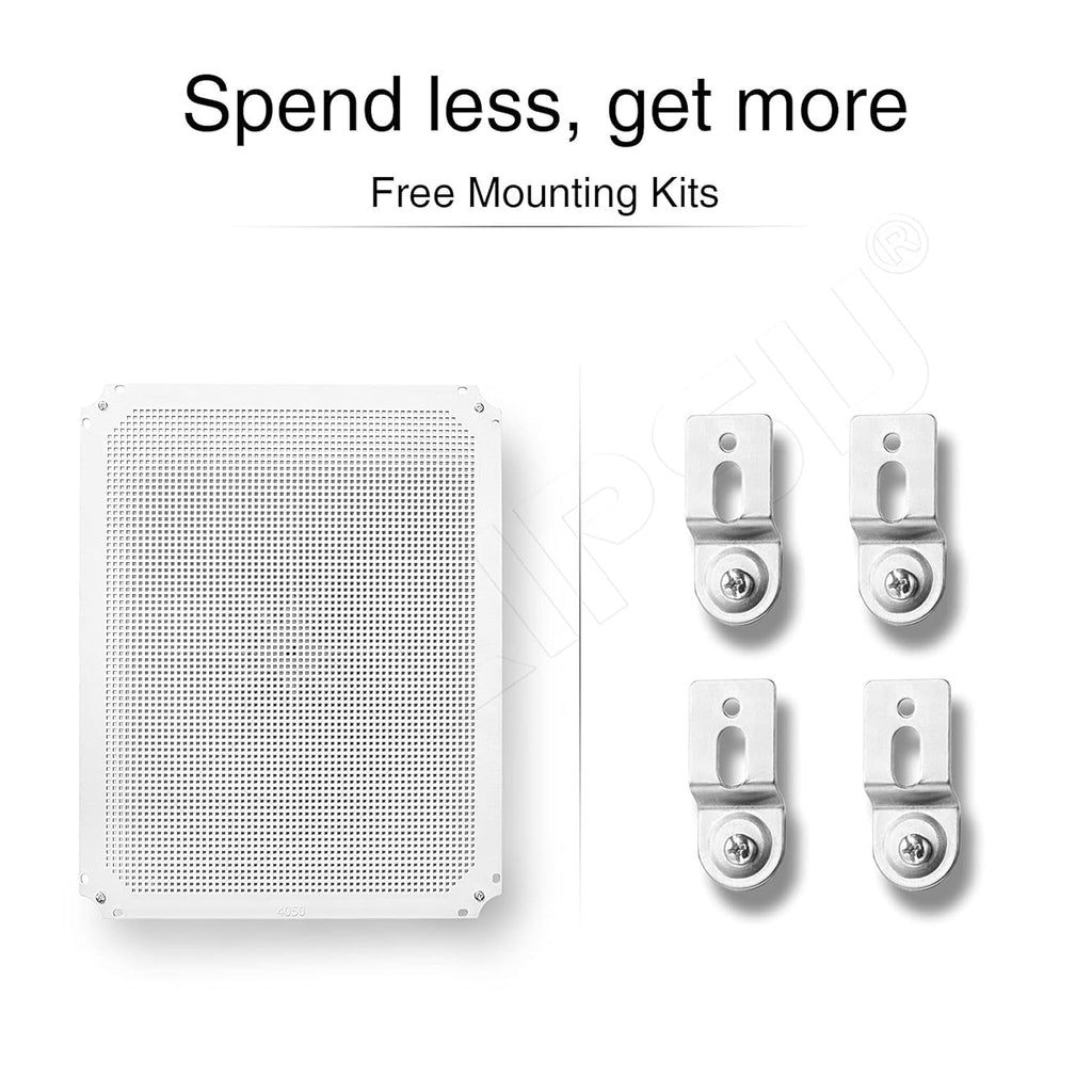 Junction Box with Mounting Plate, IP67 Waterproof ABS Plastic Grey I4991
