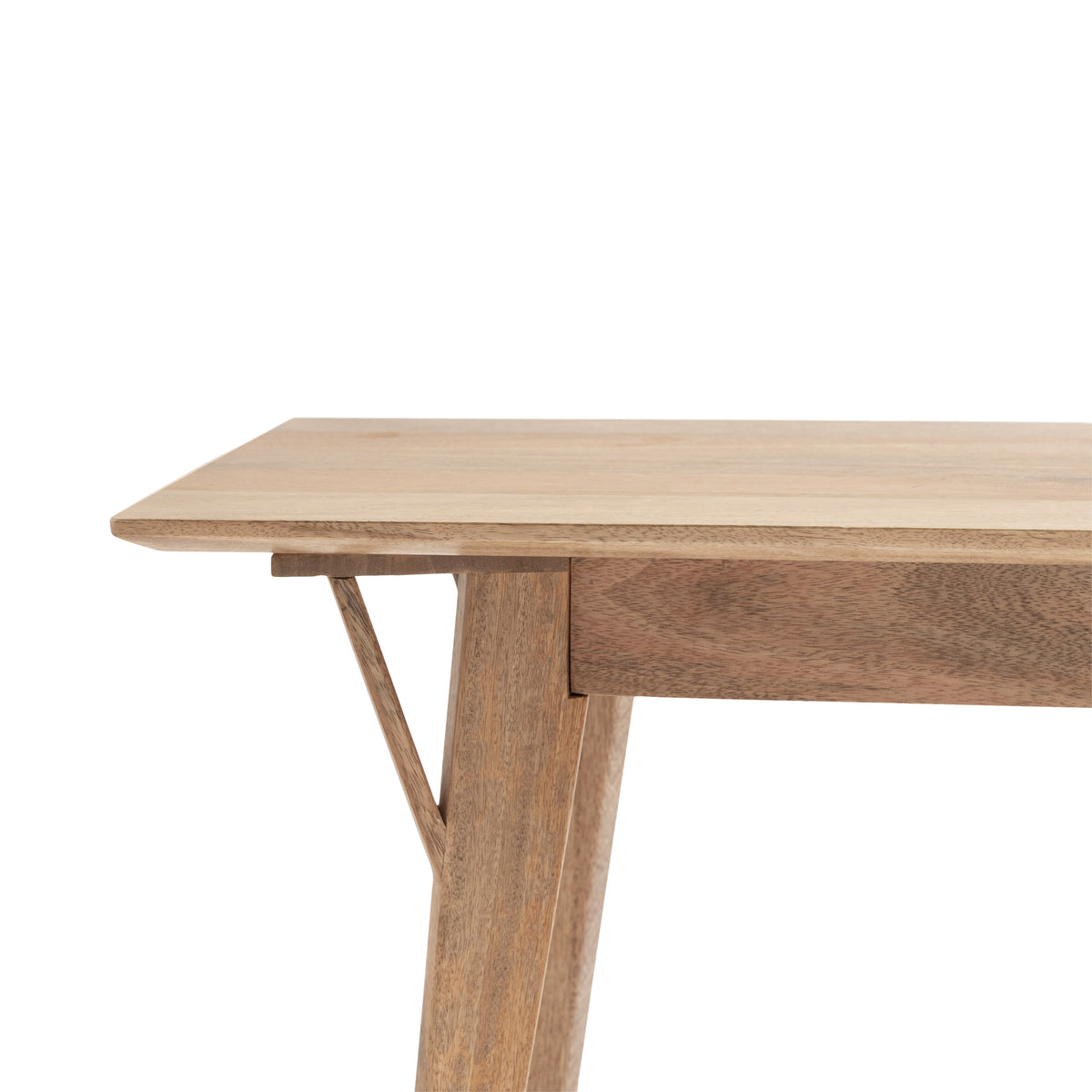 Mid-Century Rectangle Wooden Bench K206