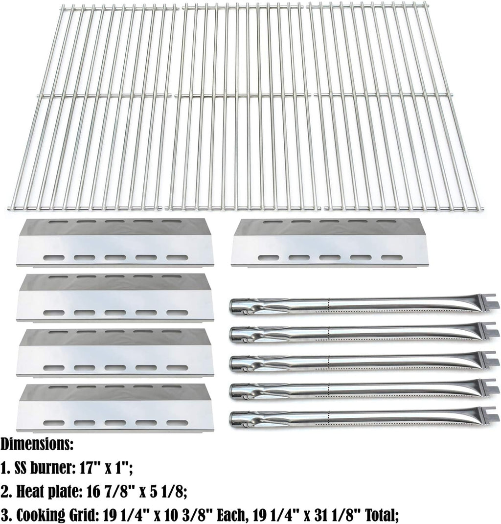 Gas Grill Burners, Heat Plates, Cooking Grid B58087
