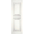 White Raised Panel Shutters Pair G6393