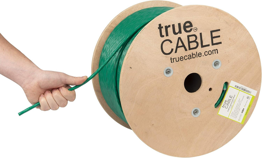 1000ft Blue 23AWG 4 Pair Solid Bare Copper Bulk Ethernet Cable R882929