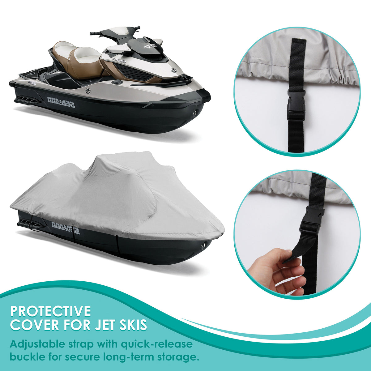 Universal 127 to 138 Inch Jetski Trailer Cover O797796