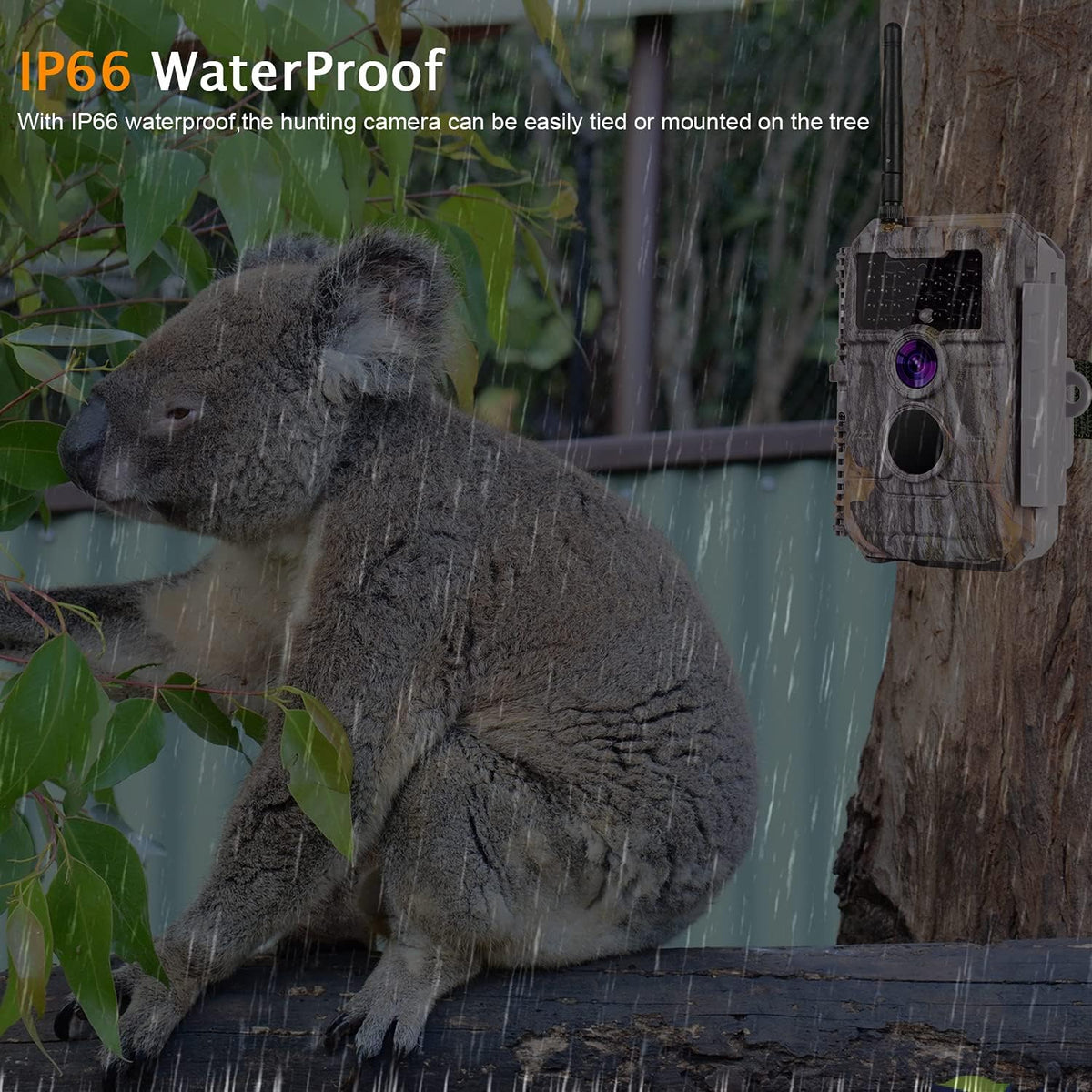 Wireless WiFi Trail Camera 24MP 1296P Night Vision No Glow Motion Activated Waterproof W870