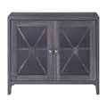 Distressed Gray 1 Shelf Accent Cabinet A723
