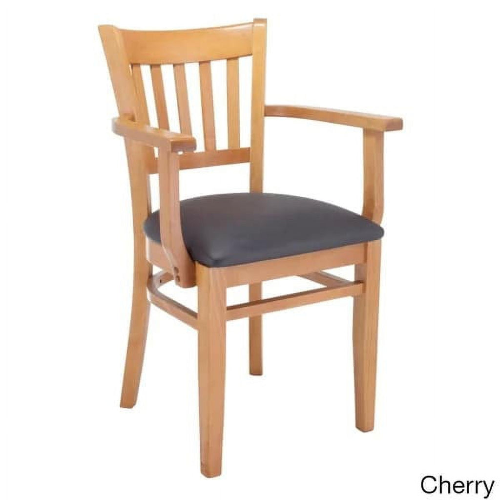 Natural and Black Beechwood Dining Arm Chair C103059