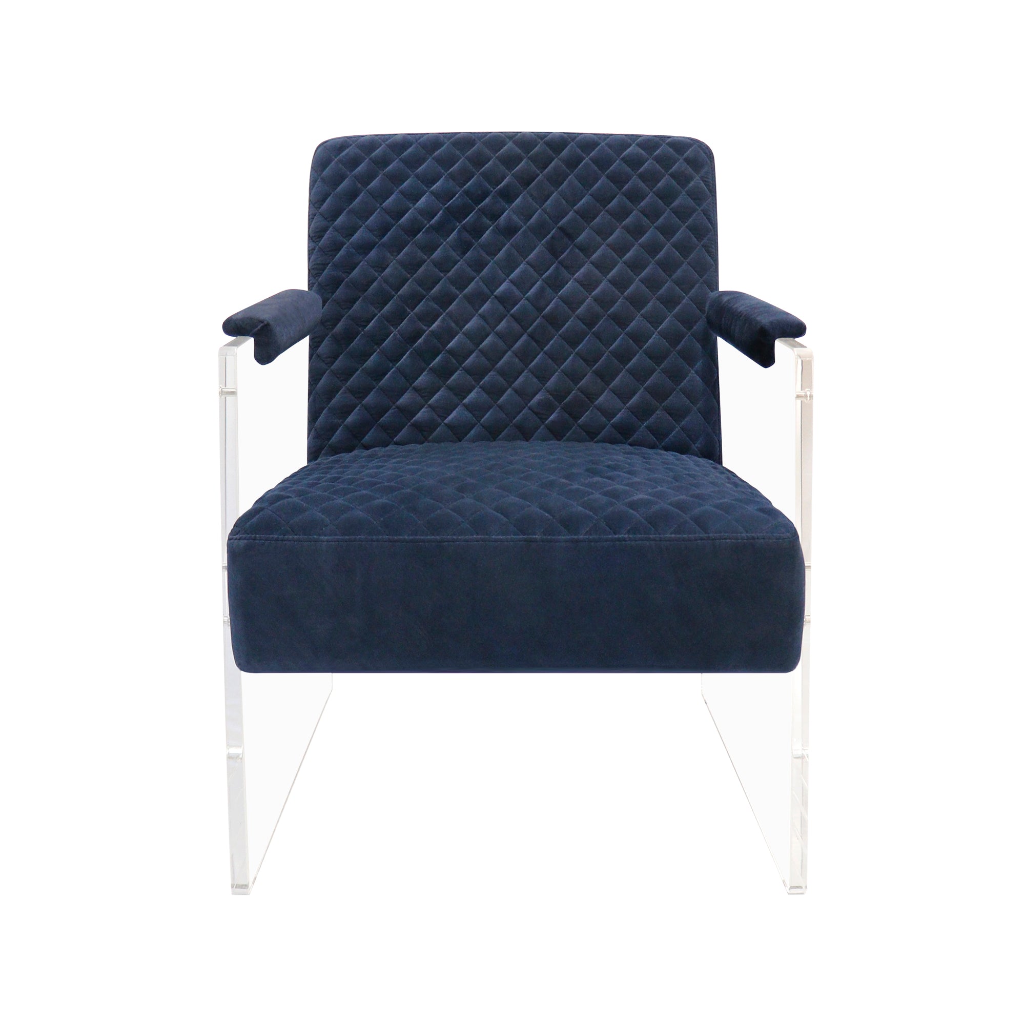 Navy Velvet Accent Chair Z393067