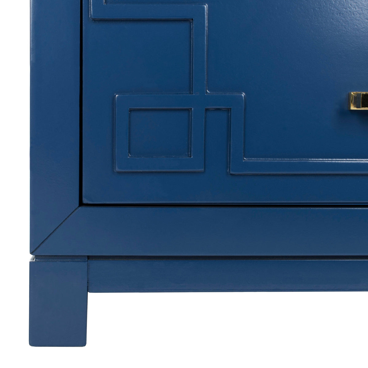 Blue/Gold 3 Drawer Chest H353
