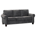 Dark Gray Microfiber Sofa U687540