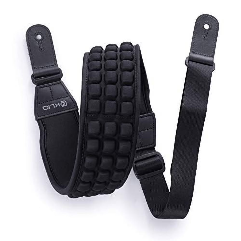 Black Neoprene Guitar Strap V8172