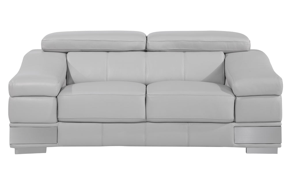 Italian Leather Loveseat F1285