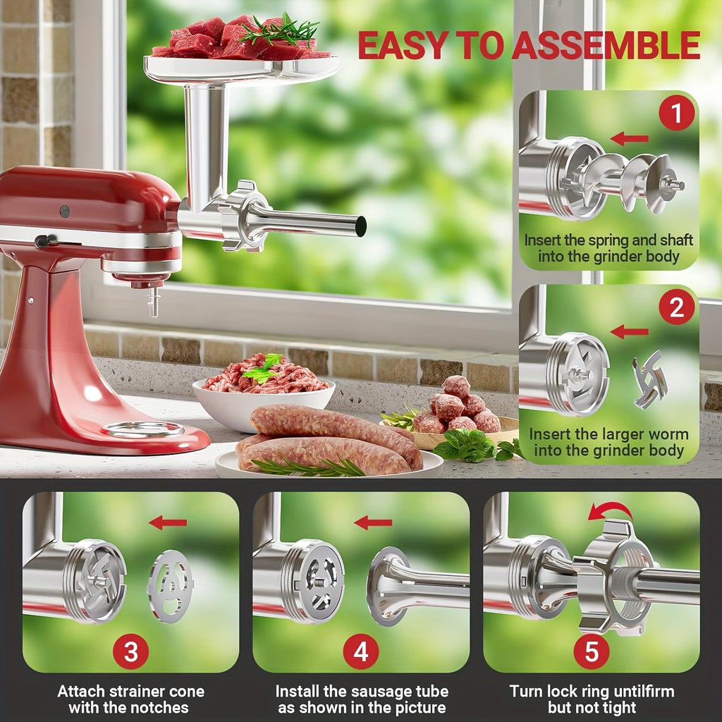Metal Food Grinder Attachment for KitchenAid Mixer S931134