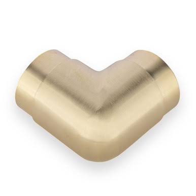 Satin Brushed Brass 90 Degree Flush Elbow Fitting P742721