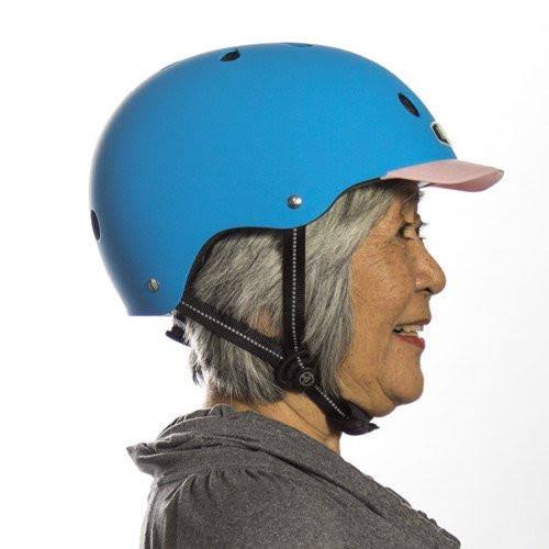 Bay Blue Matte Street Helmet Z8552