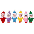 6Pcs Set Tiny Baby Elf Doll with Feet and Shoes C8534