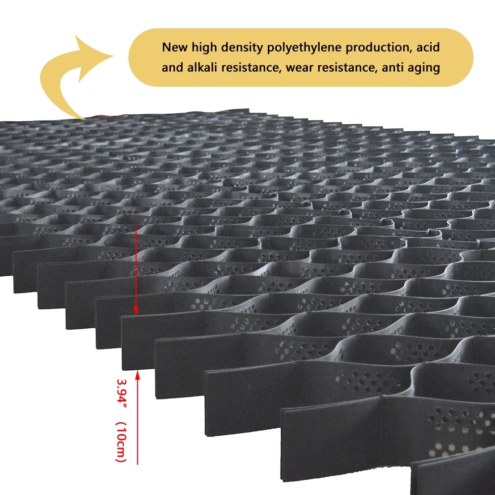 4" HDPE Ground Grid Geocell 8.2X26.2FT B17245