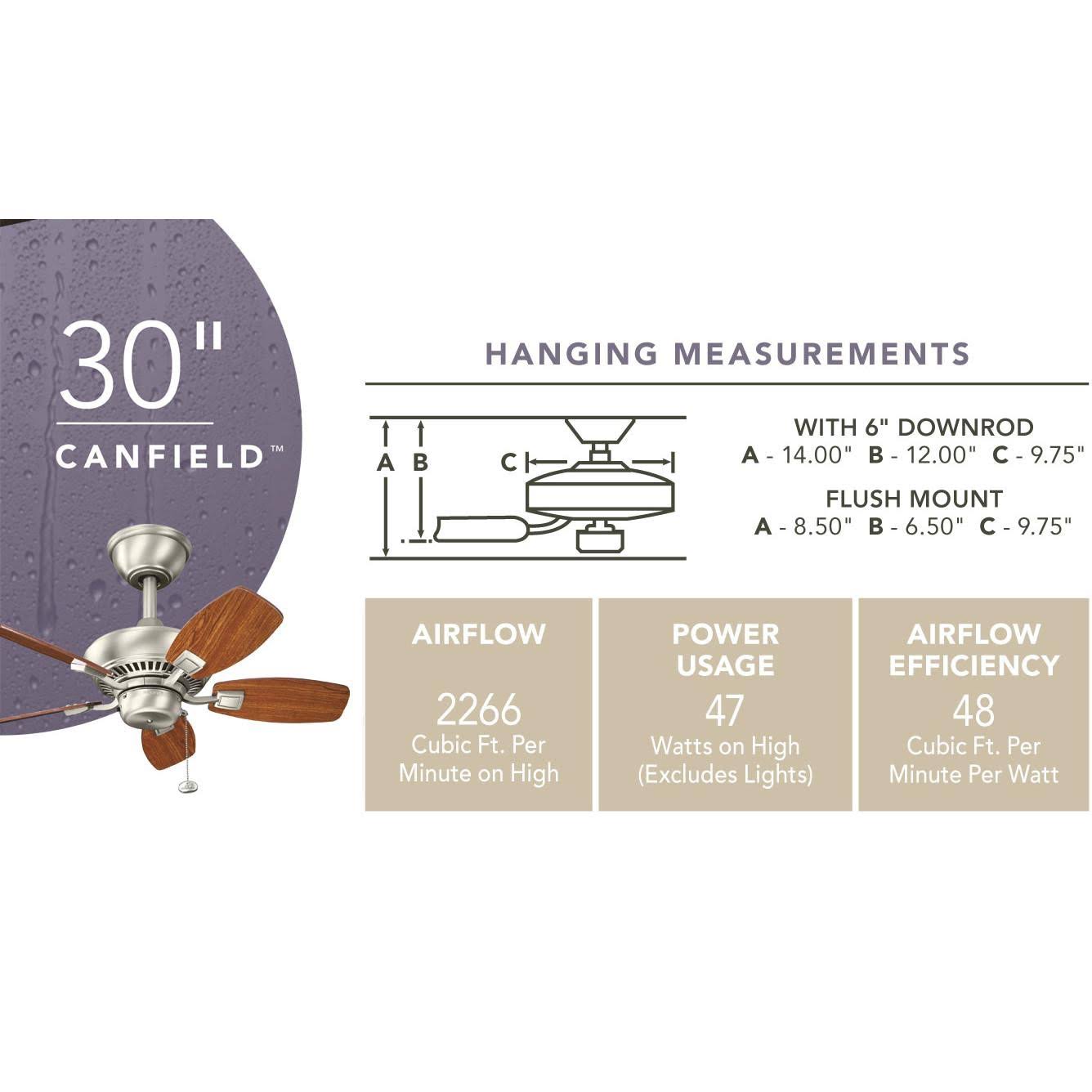 White Ceiling Fan K163588