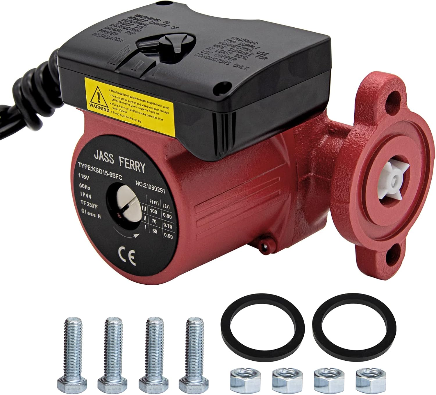 Recirculation Pump 115V 1/25 HP Cast Iron Flange Pack of 2 L587626