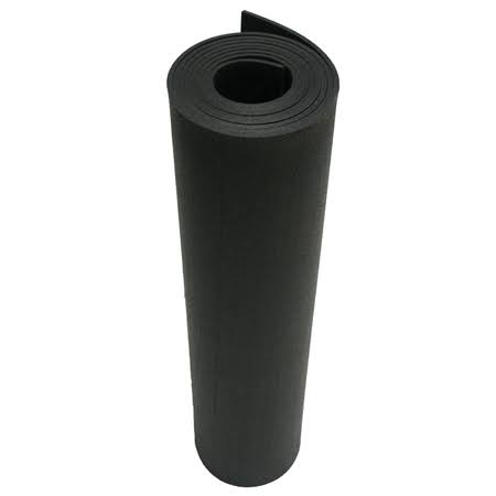 Recycled Rubber 60A Black 5mm x 48 in W x 216 in Q21502
