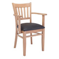 Natural and Black Beechwood Dining Arm Chair C103059