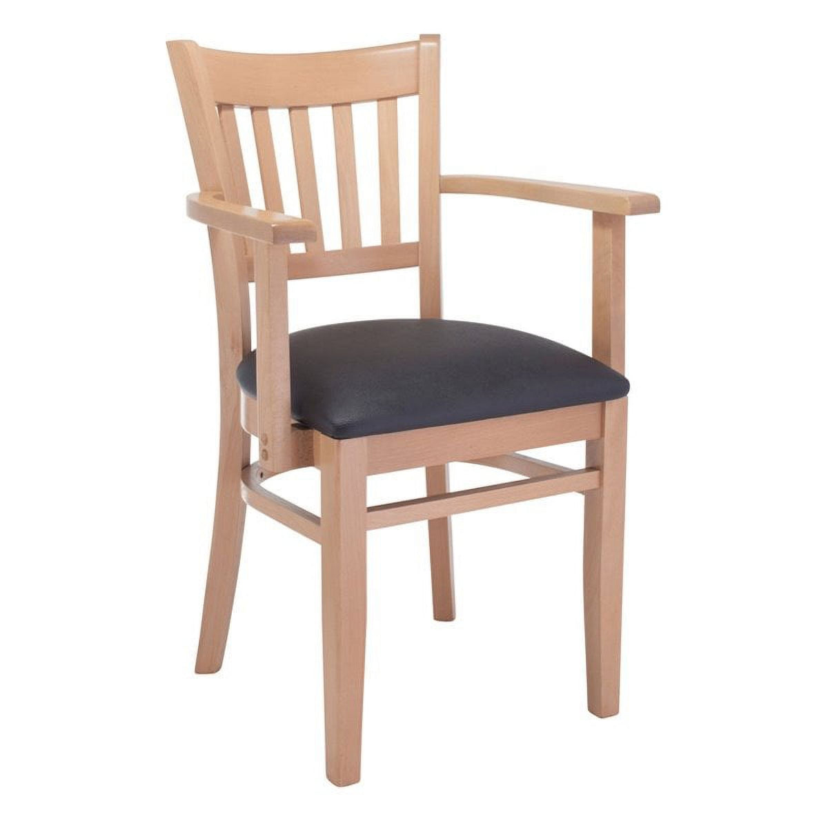 Natural and Black Beechwood Dining Arm Chair C103059