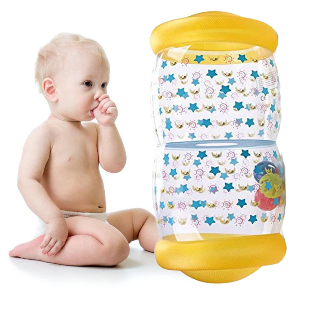 Inflatable Baby Roller Toy with Colorful Ball B6868