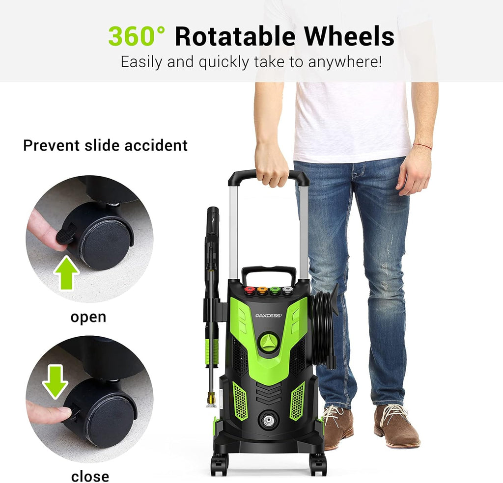 3000PSI Electric Pressure Washer with 4 Quick Connect Nozzles D586