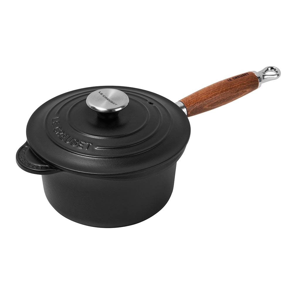 Matt Black Wooden-handled Casserole K2425