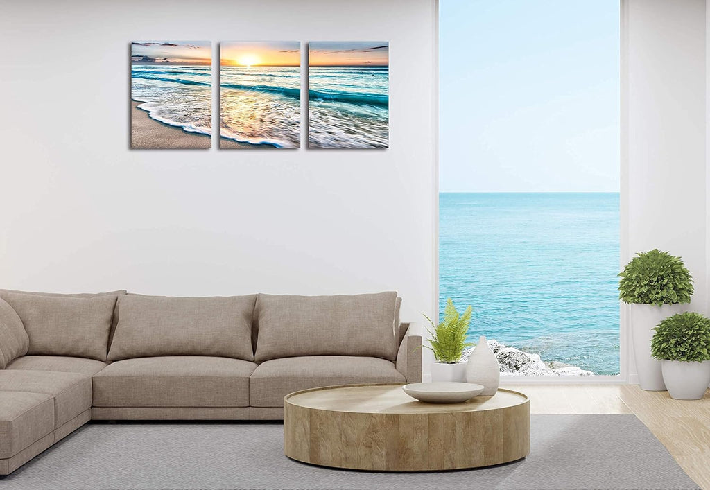 Framed Canvas Wall-Art Oil Painting 12x16inchx3pcs U24177