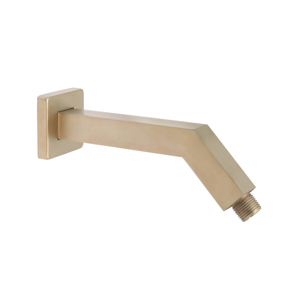 Square Shower Arm and Flange, PVD Satin Brass K362083