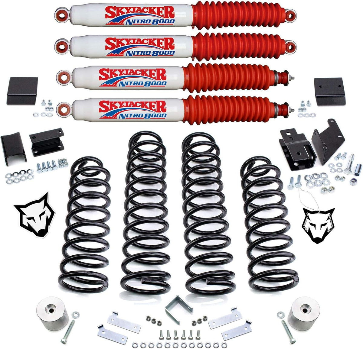 3" Lift Kit with Skyjacker Shocks for Jeep Wrangler JK G658347