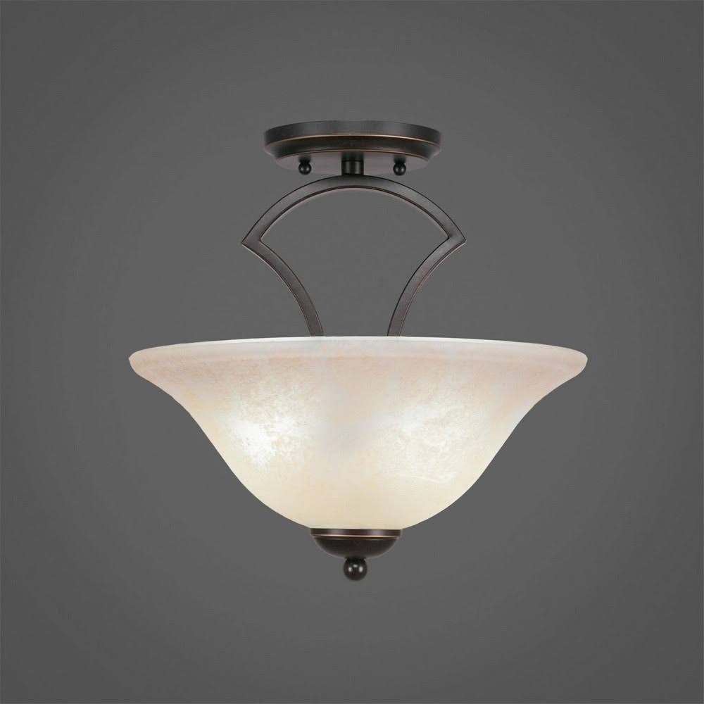 Two Light Semi-Flush Mount Dark J23443