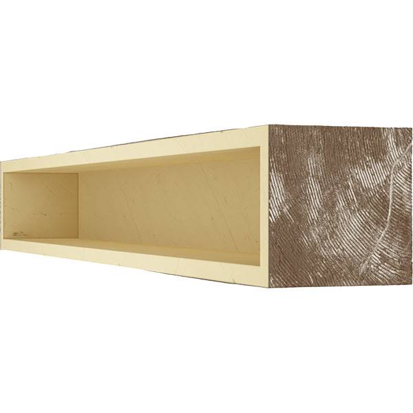 Knotty Pine Faux Wood Fireplace Mantel, Vintage Mahogany R236011