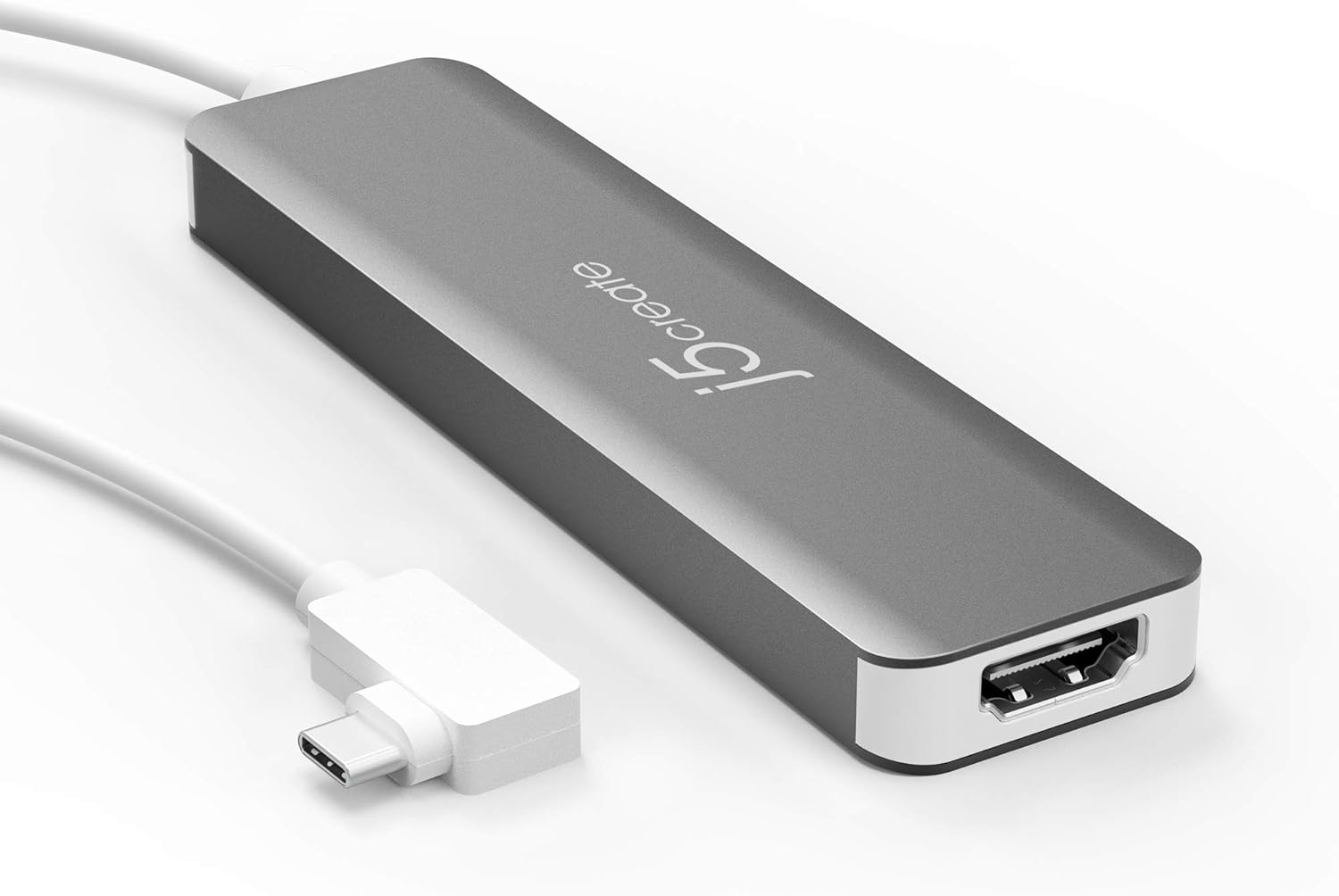 5 in 1 Compact USB-C Hub with 4K HDMI, 2 USB 3.0 Ports, SD and microSD Card Reader D6787