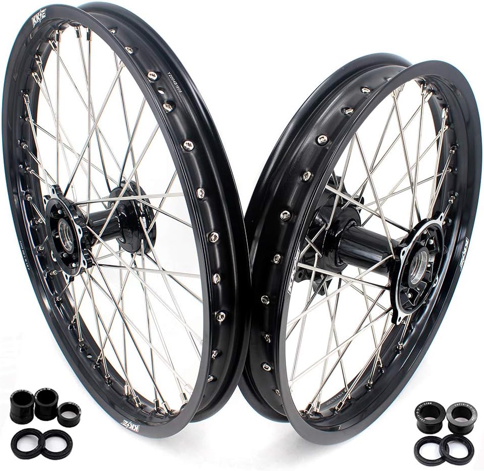 21/19 Mx Casting Dirtbike Wheels Black Hub Q651011