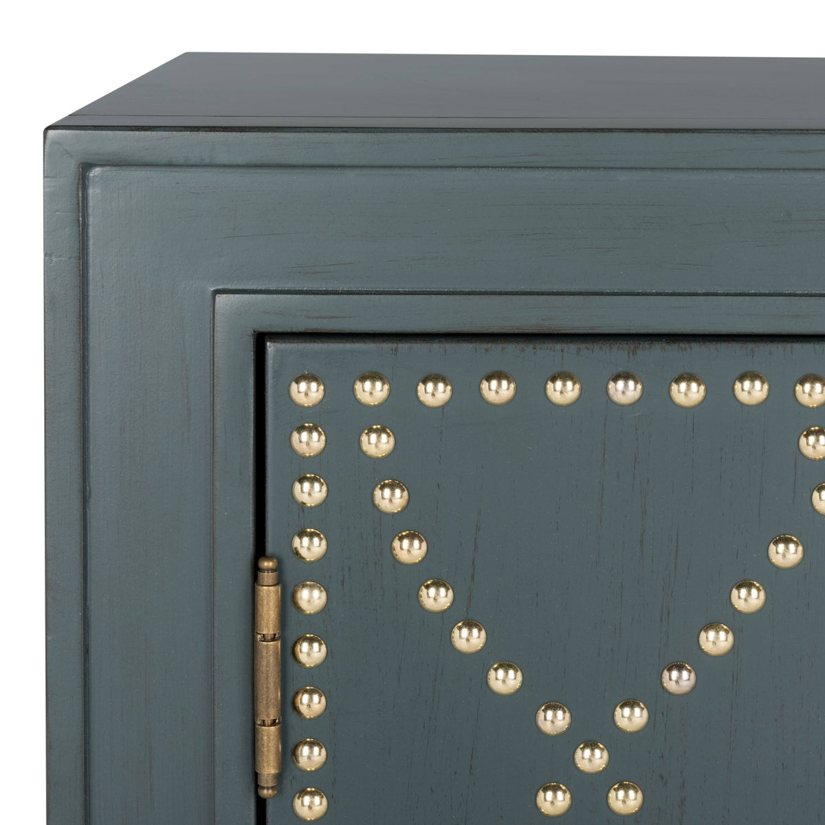 2 Door Steel Teal Gold Chest L927