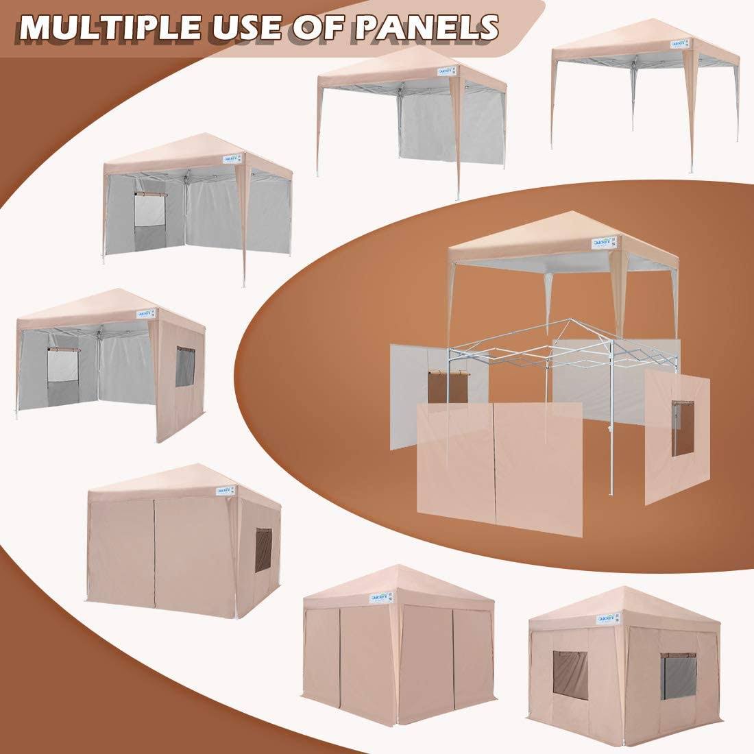 White 10x10 Pop Up Canopy Tent with Sidewalls K99212