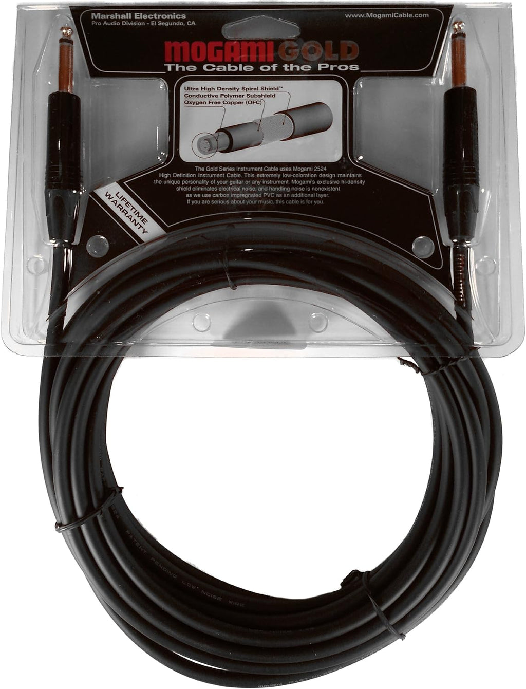 10 Foot Pack of 2 Guitar Instrument Cable O269343
